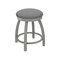 Holland Bar Stool Co 18" Swivel Vanity Stool, Nickel Finish, Canter Grey Seat 80218AN007 - alternate 1